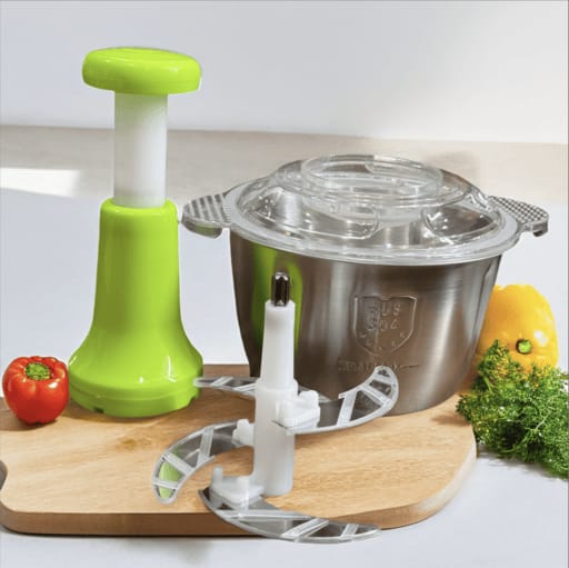 2L Heavy-Duty Stainless Steel Manual Food Cutter